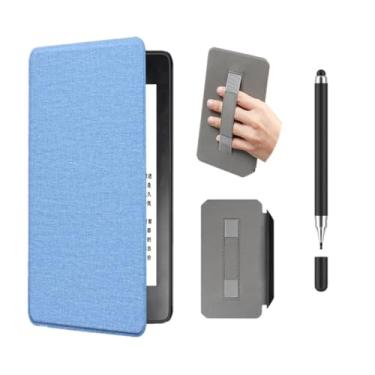 Imagem de Akacy Textura de tecido protetor dobrável com capa de pulso para Kindle Paperwhite 6.0 (Geração 2022/2024, números de modelo C2V2L3 e RS23CV), capa leve (7)