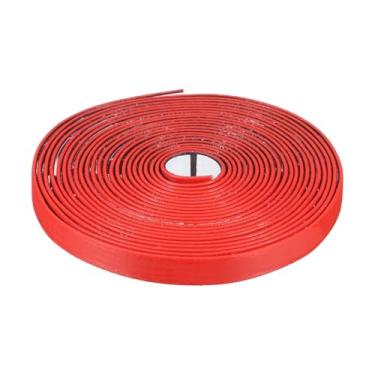 Imagem de PATIKIL Tira de vedação de fogo de fumaça, fita expansível de vedação de porta de 16,4 m, material composto de borracha grafite autoadesiva para portas de aço com classificação de fogo, 1,5 cm L x 0,2