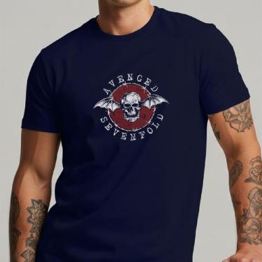 Imagem de Camiseta Masculina Avenged Sevenfold Banda Rock Exclusiva Algodão Prem