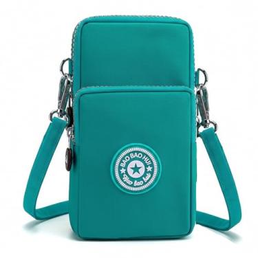 Imagem de Bolsa transversal pequena para mulheres, mini bolsa para celular, carteira, bolsas de ombro para viagens e compras, Verde, Small