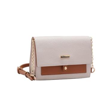 Imagem de Bolsa Chenson com Alça Dupla - Atemporal - 4 Bolsos - Antifurto - Alça de Mão - Tiracolo Regulável - Nude - 3485120