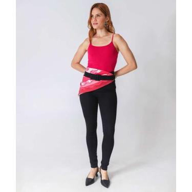 Imagem de Calça Sarja Skinny Feminina Cinto Preto-01005 - VIZZY JEANS, Preto, 44