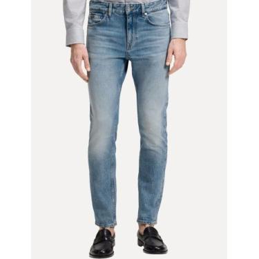 Imagem de Calça Guess Jeans Masculina Slim Straight Del Mar Azul Médio Tamanho:4