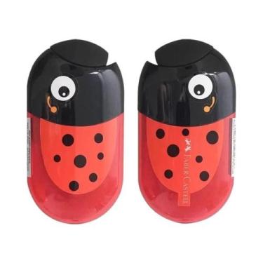 Imagem de Apontador De Lápis Elíptico Portátil De Dois Furos Para Estudantes FAB