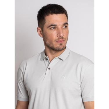 Imagem de Camisa Polo Aleatory Piquet Stretch Cinza-Masculino