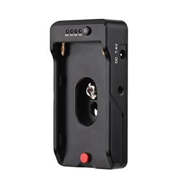 Imagem de Placa Adaptadora de Metal para Carregador Bateria NP-F com Porta Carregamento Bidirecional Type-C Saídas DC12V DC7 4V Adaptador Cold Shoe Buraco Parafuso 1 4 Polegada Baterias NP-F550 F750 F970 BMPCC