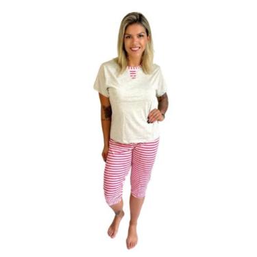 Imagem de KIT 2 Pijama Feminino Claudiane Pescador Confort Tecido Leve - BEL&TOB