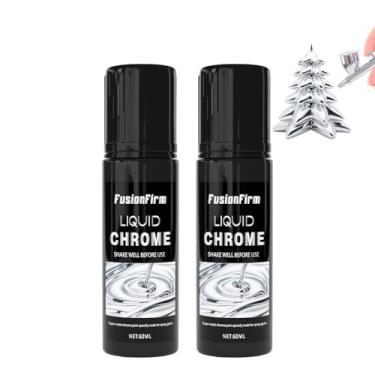 Imagem de Tinta para aerografia - Tinta cromada líquida de 120 ml, tinta metálica à base de álcool - adequada para modelos de metal, plástico, artesanato DIY e projetos de resina - Conjunto pronto para uso, sem