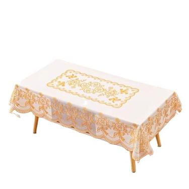 Imagem de Toalha de mesa de centro grande toalha de mesa de centro retangular toalha de mesa de jantar não lavável toalha de mesa de PVC tapete de mesa de plástico (C,136 * 180 cm)