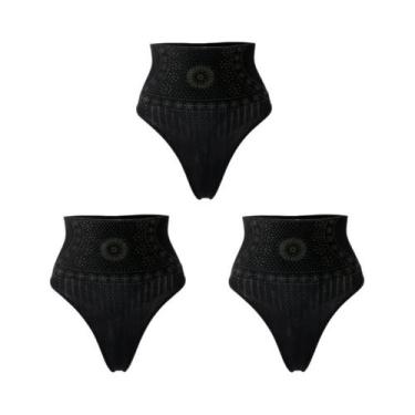 Imagem de Calcinha Feminina Sem Costura De Cintura Alta Com Estampa, Controle De