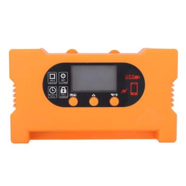 Imagem de Controlador de Carga Solar 40A 12V 24V Regulador Inteligente com Portas USB Type-C Duas Display OLED Painel PWM