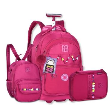 Imagem de Mochila com Lancheira e Estojo Rebecca Bonbon com Cadarços-Feminino