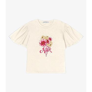 Imagem de Blusa Infantil Feminina Trick Nick Bege-Feminino