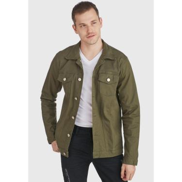 Imagem de Jaqueta Jeans HNO Jeans Preiu Verde ilitar-Feminino