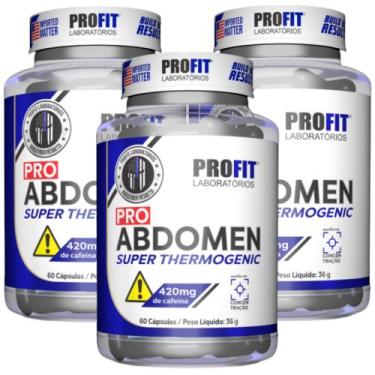 Imagem de 3x Termogênico Pro Abdomen 60 Cápsulas Profit