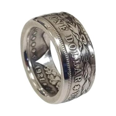 Imagem de Anel De Moeda De Dólar Vintage Punk Feito À Mão Para Mulheres, Joias D