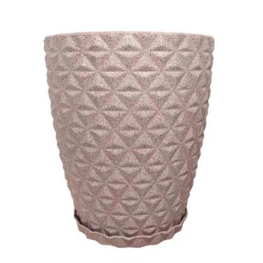 Imagem de Vaso De Planta Polietileno Jardim Varanda Alt 29cm Redondo - Intcomerc