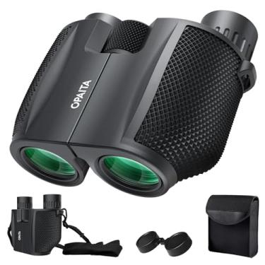 Imagem de Binóculos compactos 10 x 25 para adultos e crianças - Binóculos pequenos para observação de pássaros - Binóculo leve à prova d'água de alta potência, foco fácil, para caça, viagem, concerto
