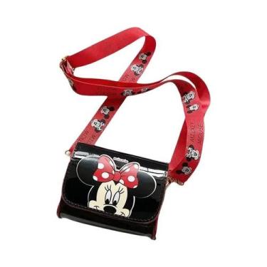 Imagem de Bolsa Transversal Infantil Mickey Mouse Disney Fofa Com Porta-Moedas E