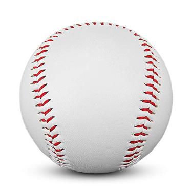 Imagem de Bolas de Beisebol para Treino com Relleno Denso em PVC e Cortiça Costuras à Mão Elevadas Bateada Exercício Jogos Casuais Crianças Adultos