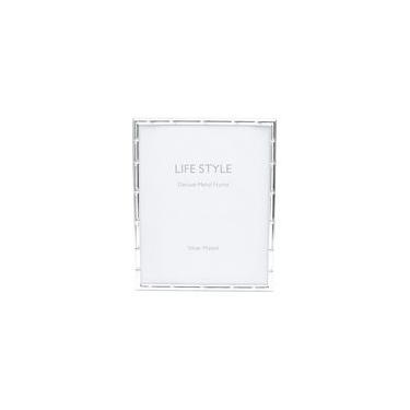 Imagem de Porta-Retrato de Aço Bambu Prata 10cm x 15cm - Wolff