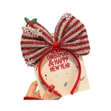 Imagem de Tiara De Natal Feminina Em Formato De Estrela, Acessório De Cabelo Com