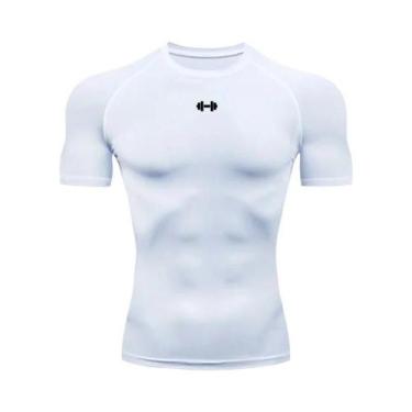 Imagem de Camiseta De Compressão Masculina De Secagem Rápida Para Verão, Corrida