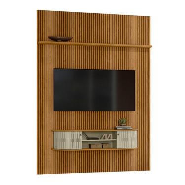 Imagem de Combo Home Suspenso + Painel Para Tv 60 Polegadas New Monte Carlo - 7 Decor Cumaru E Opala