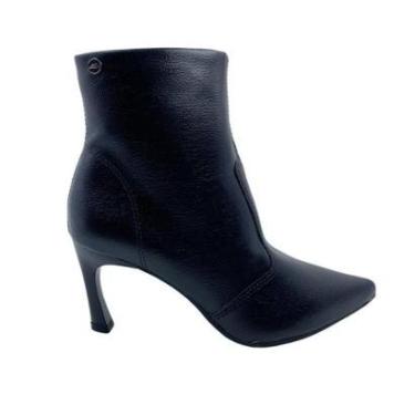 Imagem de Bota Dakota Salto Fino Cano Baixo Preta 0321 Cor:;Tamanho:39;Gênero:Feminino-Feminino