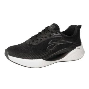 Imagem de Tenis Feminino Conforto Dia a Dia Caminhada Running Kolosh, Preto, Gra