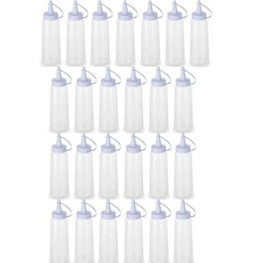 Imagem de 25 Bisnagas de Condimentos Plásticas 250ml para Molhos Ketchup Maiones