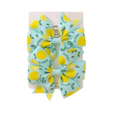 Imagem de Conjunto De 2 Presilhas De Cabelo Para Meninas Com Estampa De Margarid