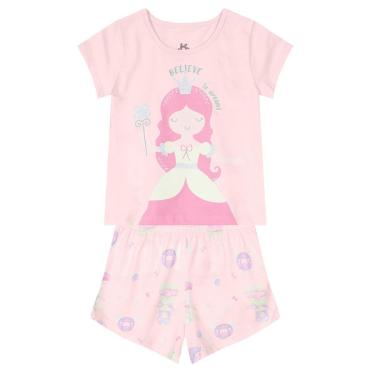 Imagem de Pijama Infantil Menina Com Estampa Brilha No Escuro Brandili-Feminino