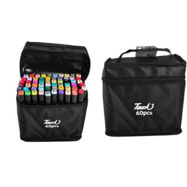 Imagem de Kit de Marcadores - Magic Brush 60 Cores Ponta Dupla - Bbr