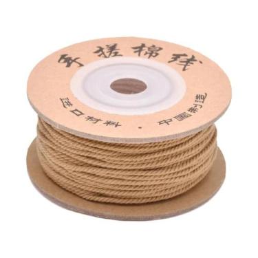 Imagem de Corda De Algodão Trançada De 3 Fios Para Macramê, Fio Para Miçangas, C