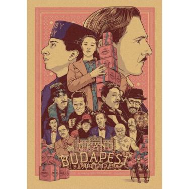 Imagem de Pintura em pôster Vintage Grand Budapest Hotel Movie 30x42cm