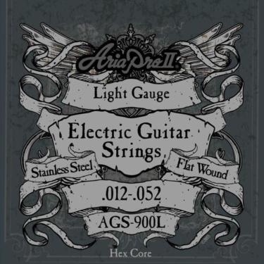 Imagem de Encordoamento Para Guitarra Flat Wound .012 Ags900l Aria Pro Ii [f002]