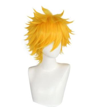 Imagem de Peruca Cosplay branqueia o cabelo sintético Kurosakis Ichigos 30cm - y