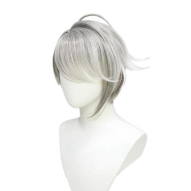 Imagem de Peruca de cosplay Genshins Impacts Alhaithams Synthetic Hair 28cm - yi
