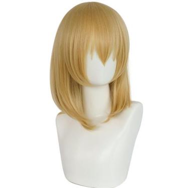 Imagem de Peruca de cosplay Howls Moving Castle Howl Cabelo sintético 39cm - yiw