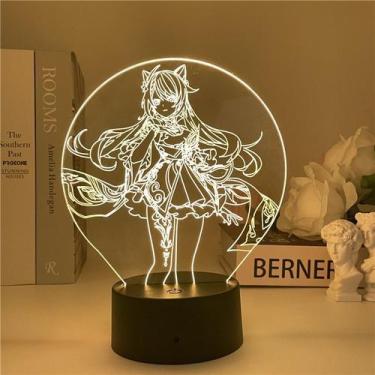 Imagem de Luz noturna LED 3D Plants vs Zombies Keqings que muda de cor - Yiweisa