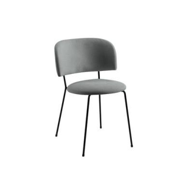 Imagem de Cadeira para Sala de Jantar Escritório Estofada Base em Aço Ergonômica