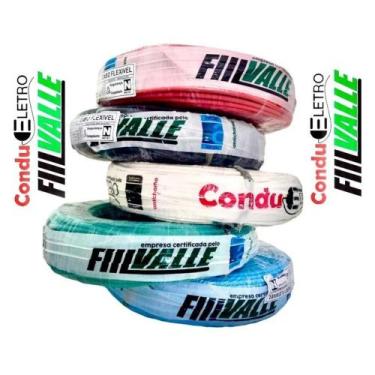 Imagem de Fio 2 5mm 20 Metros Cabo Flexivel 2 5mm Fill Valle - sem marca, vermel