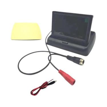 Imagem de Monitor Digital Colorido TFT LCD Dobrável De 4.3" Para Câmera De Ré, D