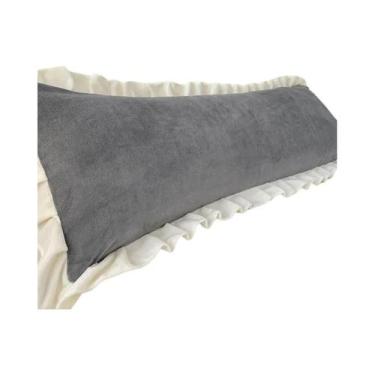 Imagem de Fronha Grande De Flanela De Inverno Com Babados Para Casal, Tamanho Du