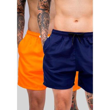 Imagem de Kit 2 Bermuda Masculina Tactel Tectel Praia Short Leve Secagem Rápida Academia Treino com Bolsos-Masculino