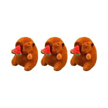 Imagem de Chaveiro De Pelúcia Fofo De Capivara De 12cm, Desenho Animado, Bichinh