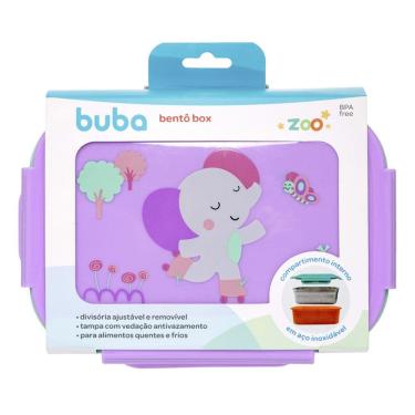 Imagem de Lancheira Bentô Box com Divisórias Buba Zoo Elefante