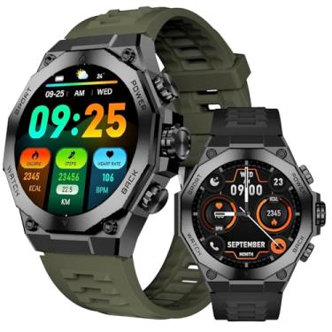 Imagem de Relogio Inteligente AURAFIT Smartwatch Relógio Inteligente Masculino, com Tela AMOLED 3,6 cm, AI ChatGPT IP67 à Prova d'Água, Chamadas Bluetooth, 150+ Monitoramento Esportivo