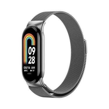Imagem de Pulseira De Metal Milanese Loop Para Xiaomi Mi Band 10 8 9 NFC Com Fec